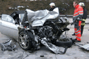 BMW 645 Crash on Autobahn Germany