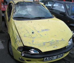 Opel Car Accident Stockholm, Sweden