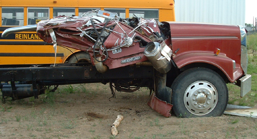 Logging Truck Crushed Cab: Driver Killed