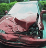Honda civic crashes