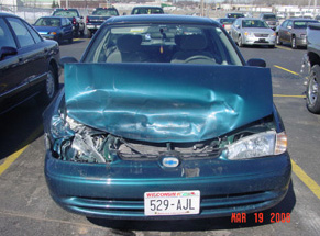 Chevy Prizm Wrecked