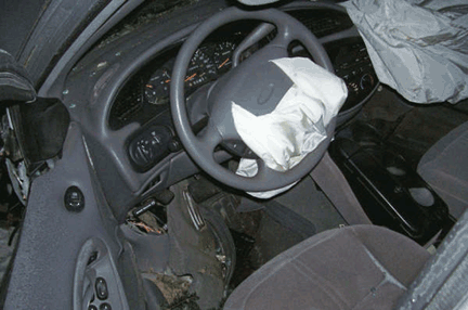 Ford Taurus Wreck: Air Bags Deployed