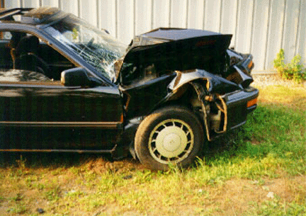 Honda Prelude crash