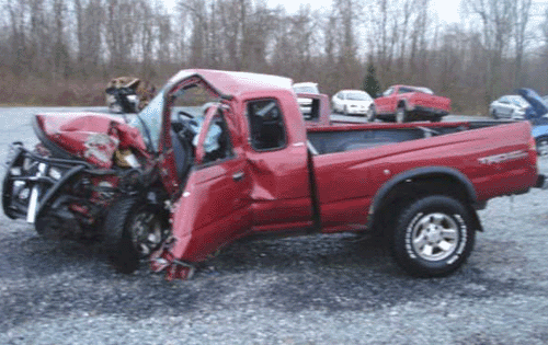 Toyota Tacoma Bad Accident
