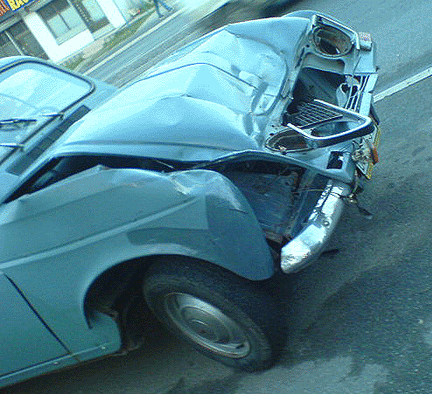 Renault 4 Accident Belgrade, Serbia