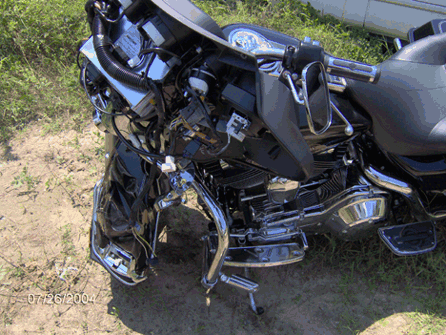 Harley Davidson Hit By Cell Phone User