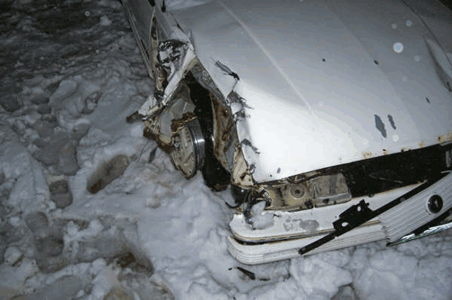 Snow Storm Crash Maine