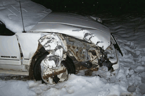 Snow Storm Crashes Maine