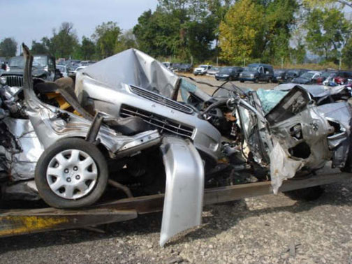 Honda car crash #3
