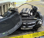 BMW 650 crash