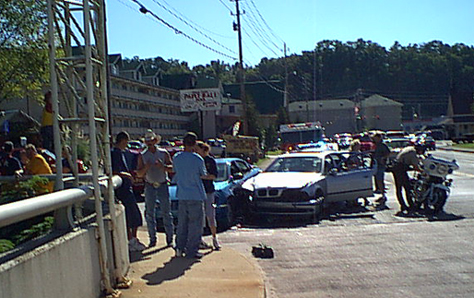 BMW Ran Stop Sign Crash
