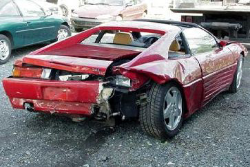 Ferrari 348 Crash