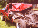 Chevy truck crash