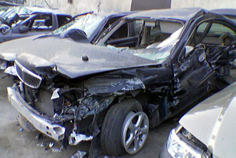 Tehran Iran Car Accident