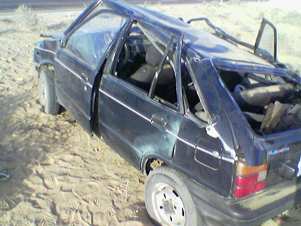 Suzuki Maruti Car Accident: International Alamin Road,  Cairo, Egypt