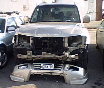 Mitsubishi Montero Accident