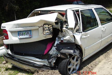 Volvo S70 Crash