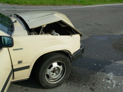 Stockholm, Sweden Car Accidents: Volvo Crashes into Audi A6 