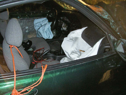 Airbag Deployed Car Accident Campobello Island, Canada