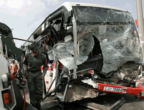 fatal bus crash uae