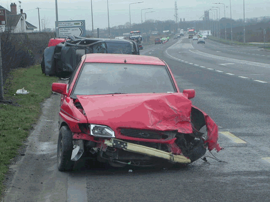 Ireland car accident pictures photos
