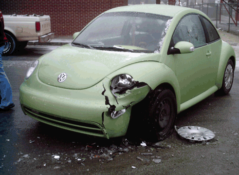 Volkswagen Beetle Wrecked
