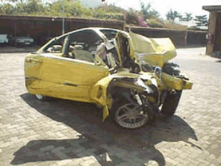 BMW M3 Wrecked