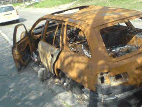 BMW Car Crash Fire