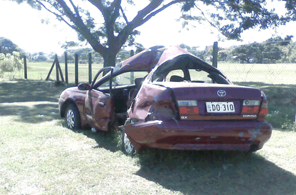 Fiji Car smash