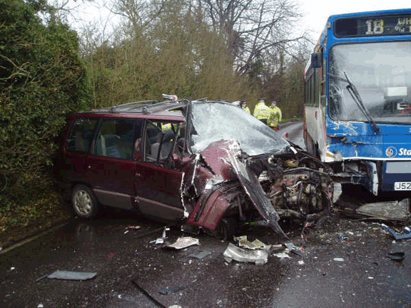 Bus crash UK