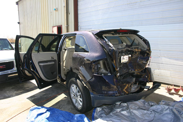 Ford Edge wrecked