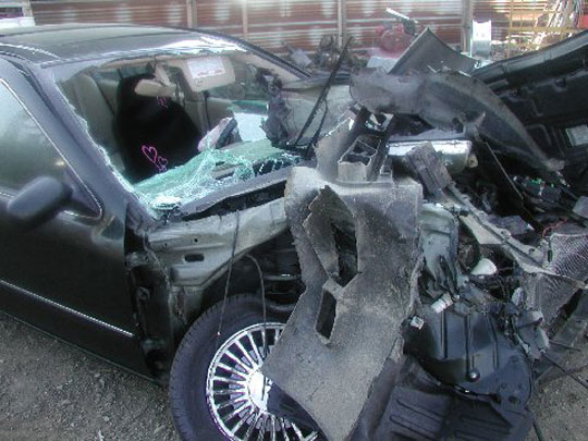 Infiniti car crash