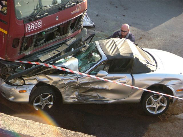 Mazda crushed