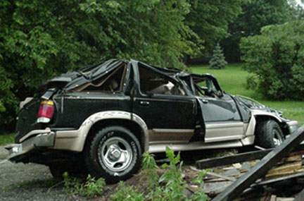 Car accident ford explorer rollover