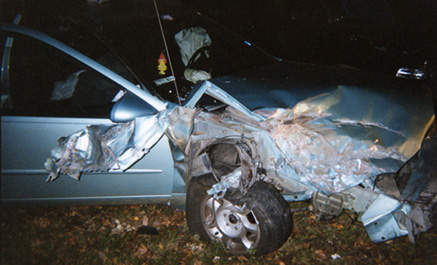 Ford THunderbird wrecked