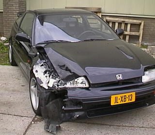 Honda CRX Crash, Accident