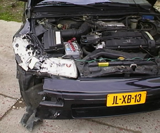 Honda Crx crash