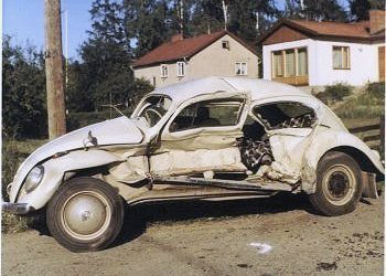 VW Bug Type 1 Accident