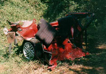 Ford Fiesta XR2 Car Wreck Norwich UK 