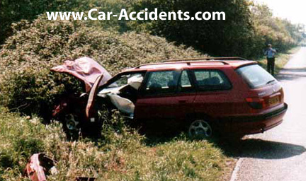 Ford Fiesta XR2 Bad Wreck Norwich UK 