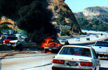 Car Fire Crash