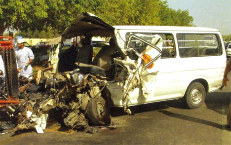 Oman auto crash pic